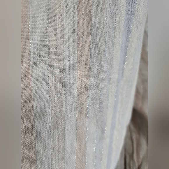 Cloth & Stone Pastel Striped Blouse With Metallic Threading. Pristine Condition. - Picture 5 of 8